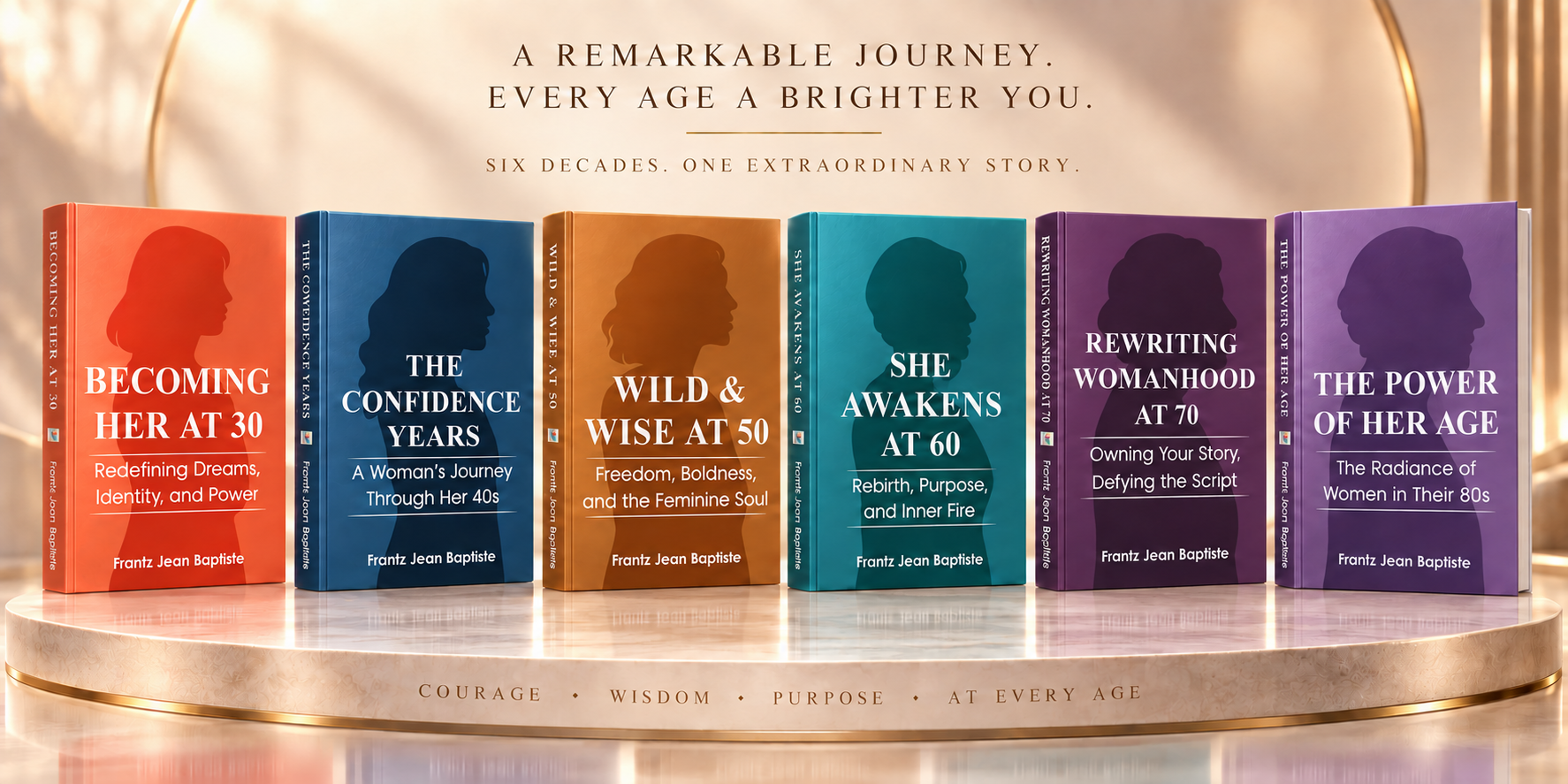 Collection A Remarkable Journey de Frantz Jean Baptiste, six livres célébrant les femmes à chaque âge de la vie